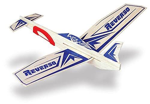 Super Hero Reverso Balsa Wood Stunt Air Plane Glider Guillows Model Kit