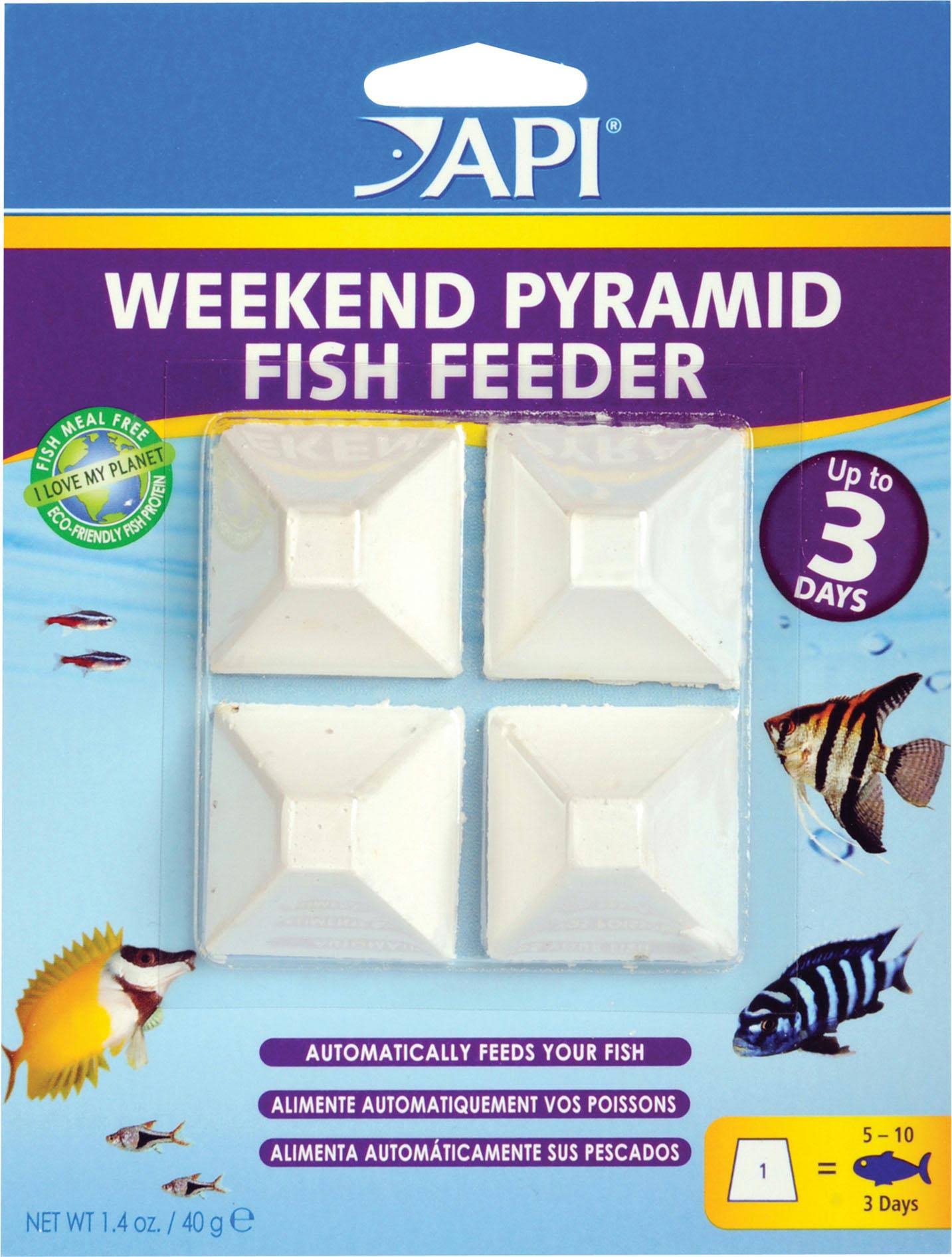 API Mini Pyramid Fish Feeder - 4 x 3 Day