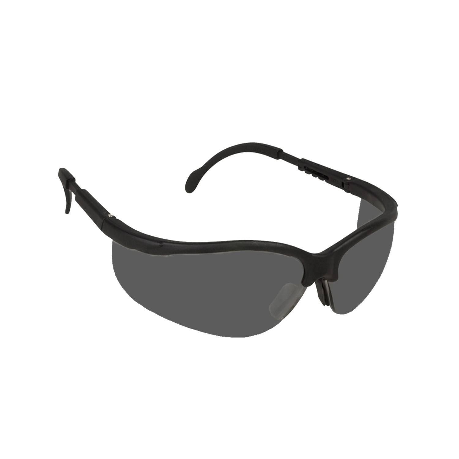 Cordova Safety Products EKB20S Boxer Scratch-Resistant Polycarbonate Lens with Black Nylon Frame, Gray