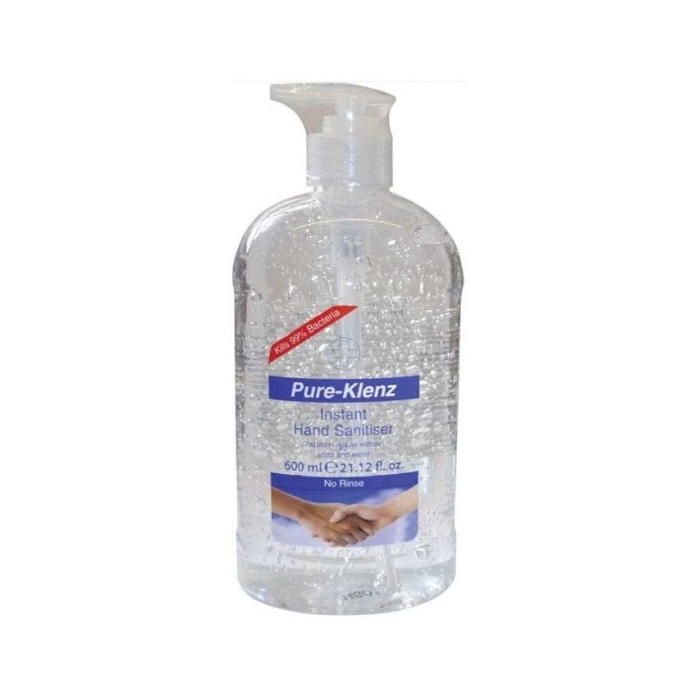 Pure-klenz Instant Hand Sanitizer Gel 600ml Pump