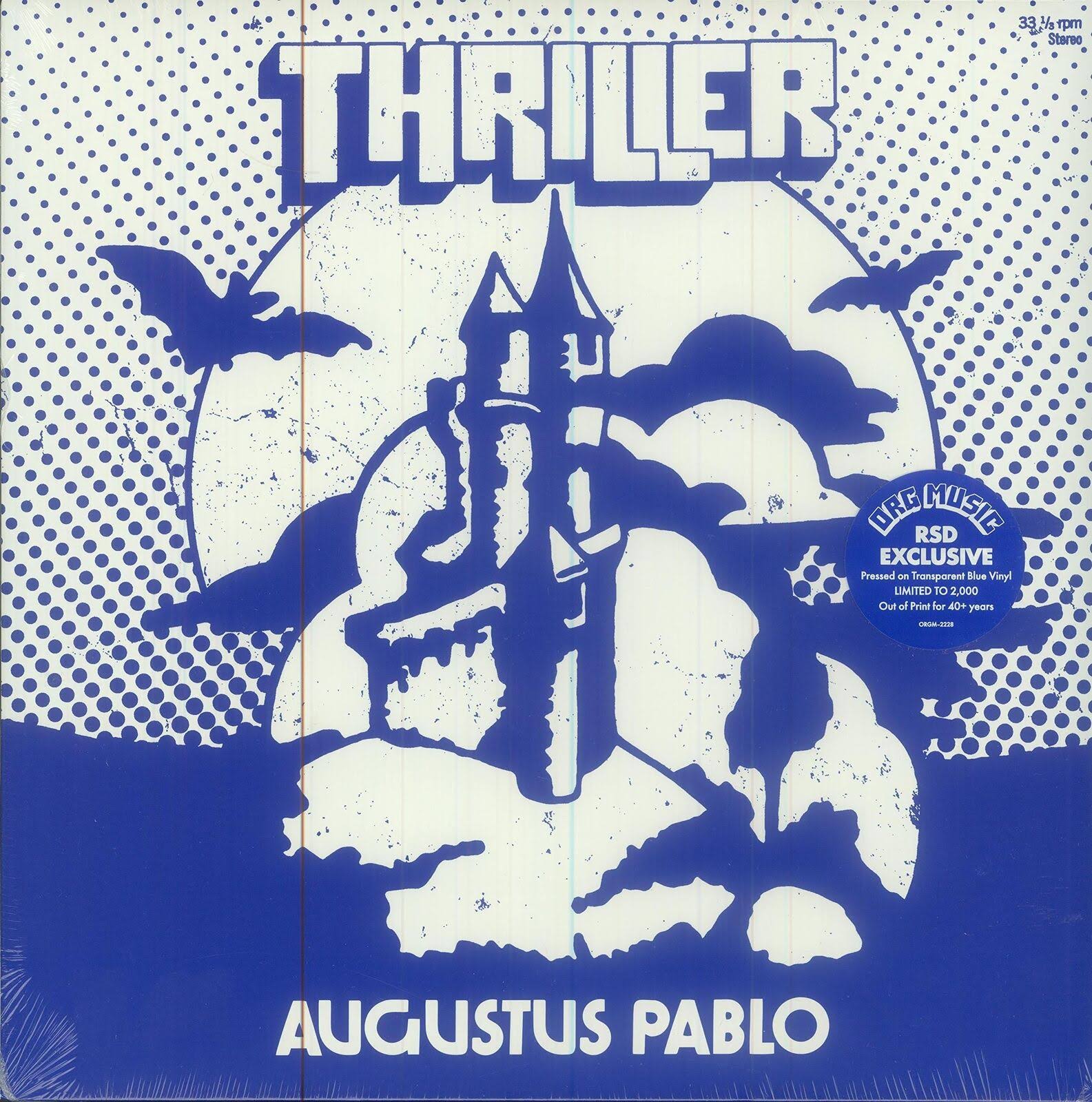 Pablo, Augustus Thriller Transparent Red Vinyl RSD US Import Vinyl LP New. Vinyl Records. 0711574837212.