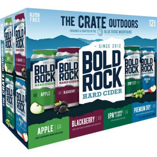 Bold Rock Hard Cider - 12 pack, 12 oz cans