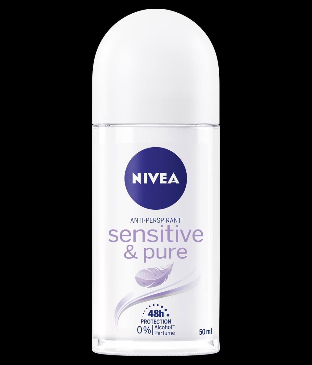 Nivea Sensitive and Pure Anti-Perspirant Deodorant Roll On - 50ml
