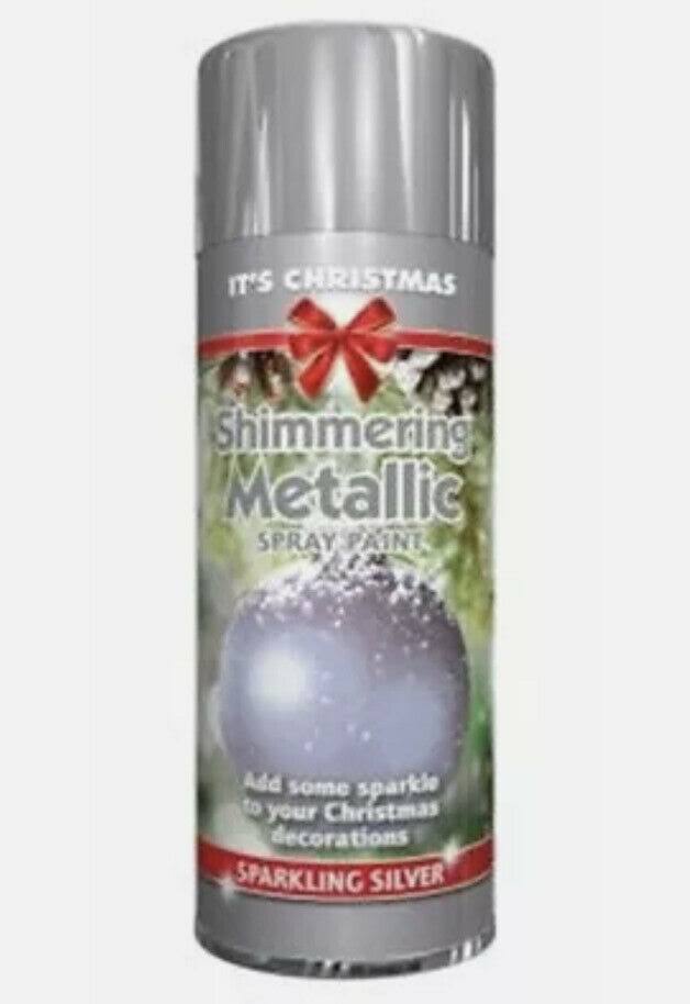 Christmas Metallic Silver Spray Paint 200ml