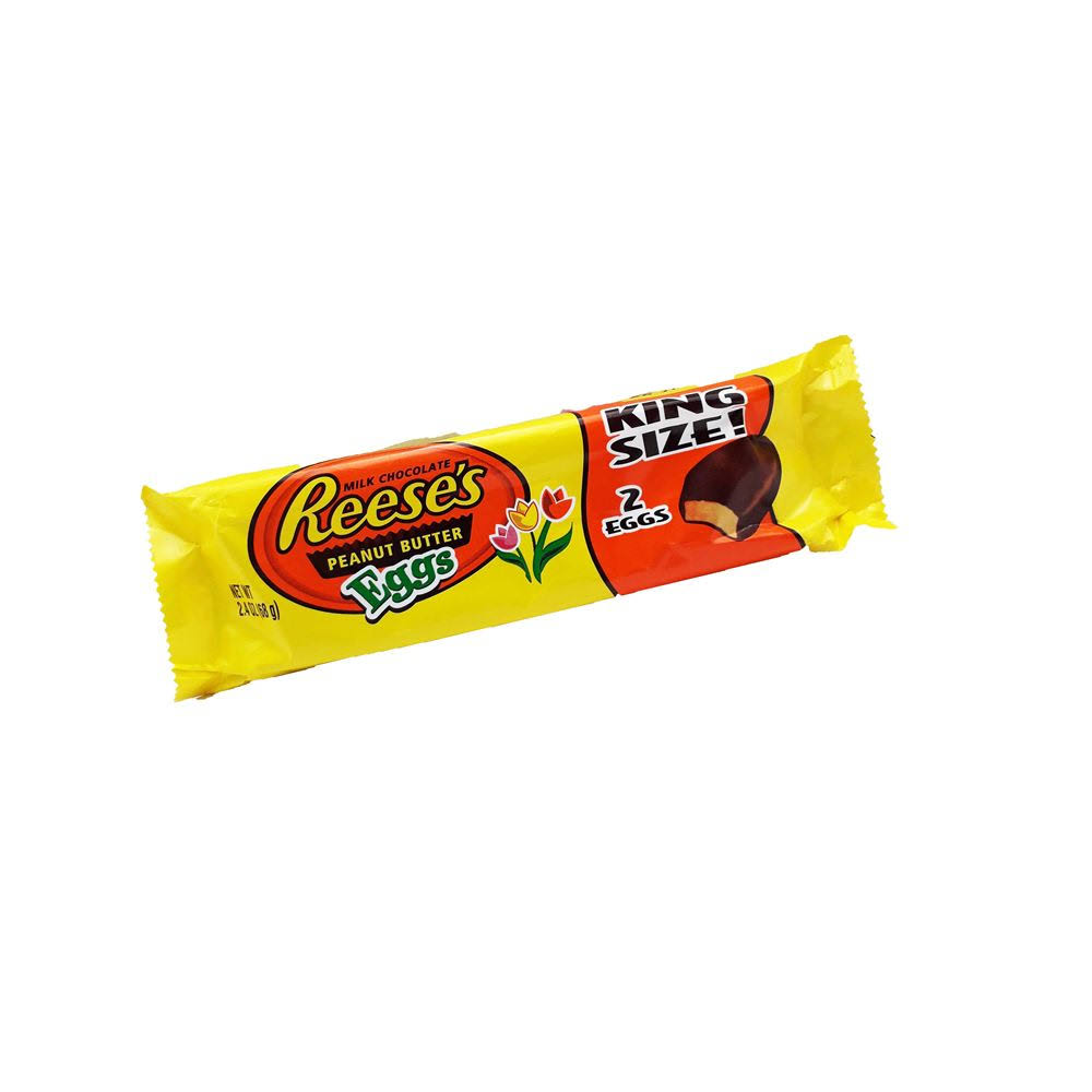 Reese's Eggs Chocolate - Peanut Butter, King Size, 68g, 2pk