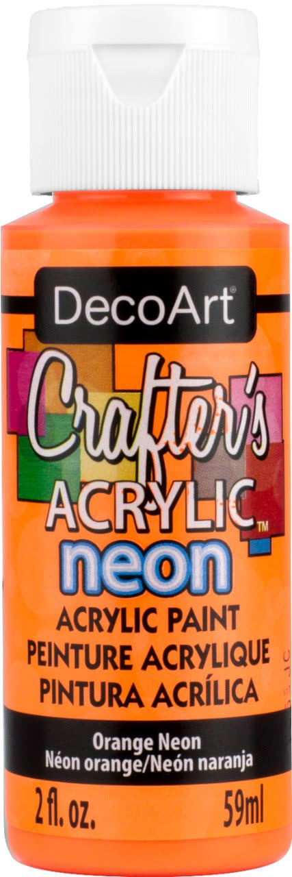 Crafter's Acrylic All-Purpose Paint 2oz Orange Neon