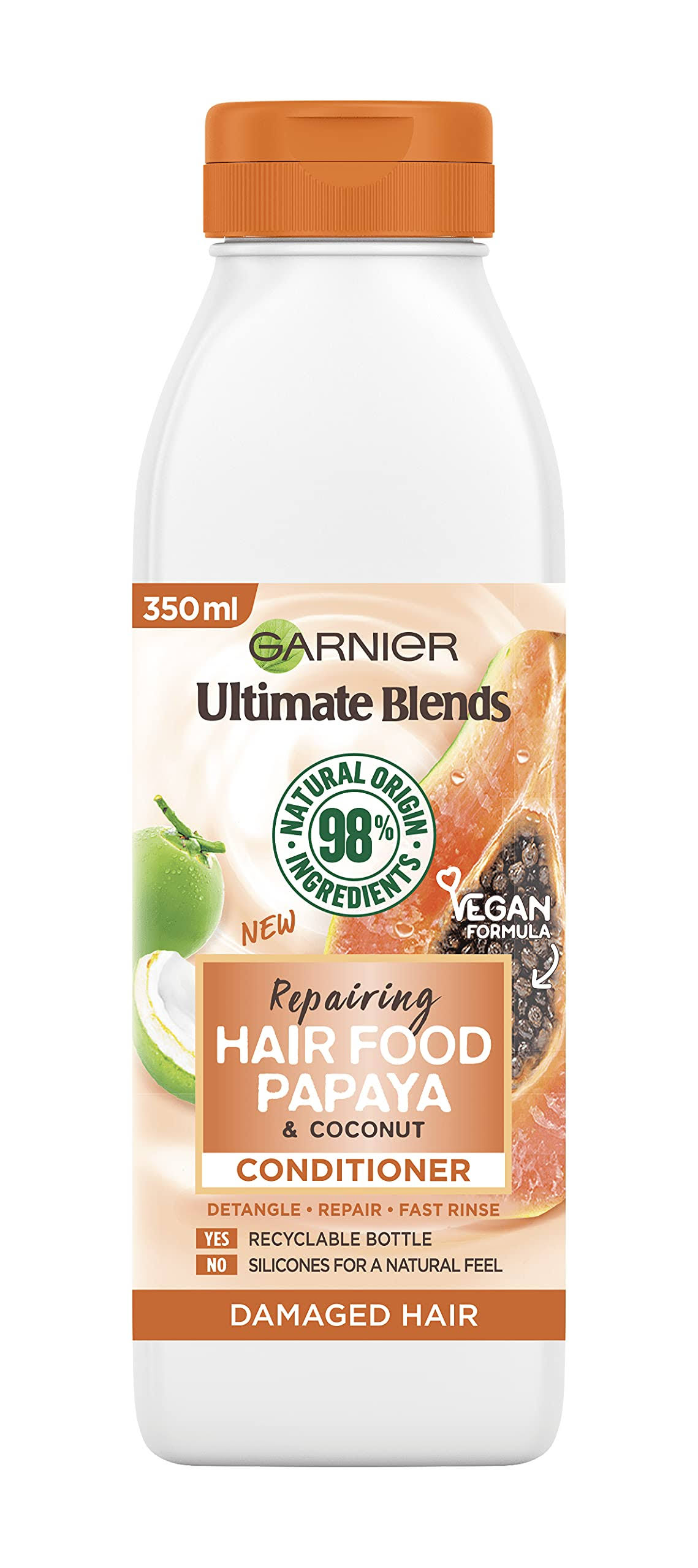 Garnier Ultimate Blends Repairing Hair Food Papaya Conditioner For Damaged Hair - 350ml