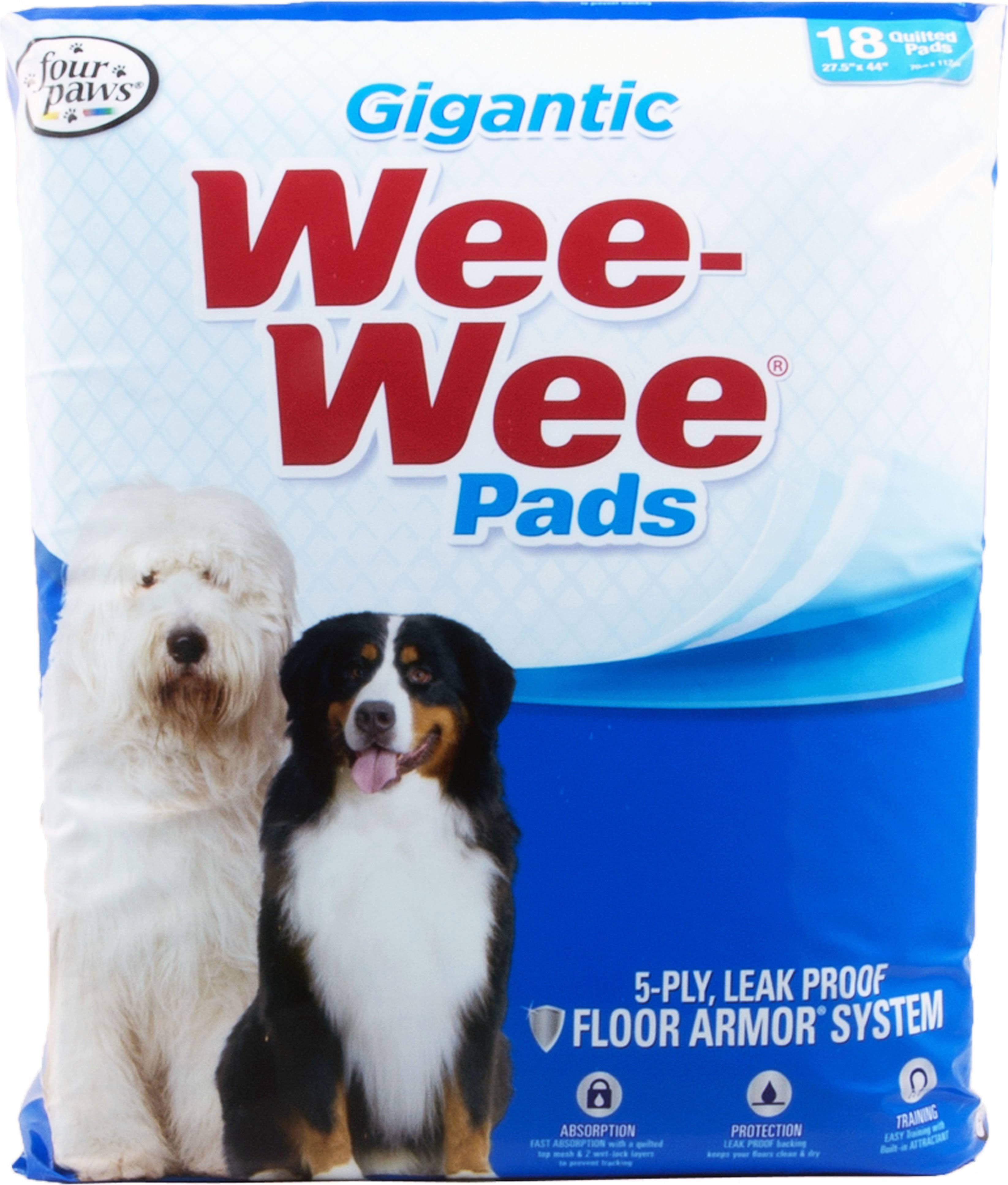 Four Paws Gigantic Wee-Wee Pads - 18 Pads