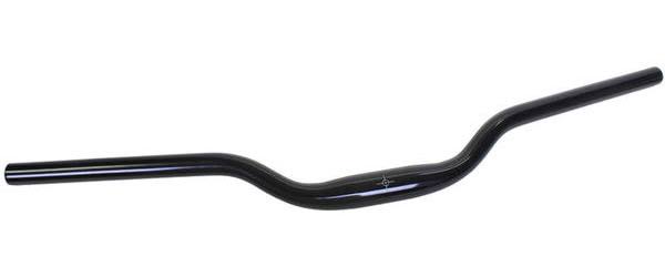 Sunlite Mountain Bike Handlebar - Black, 25.4mm Clamp, 27.5in Length, 3in Rise
