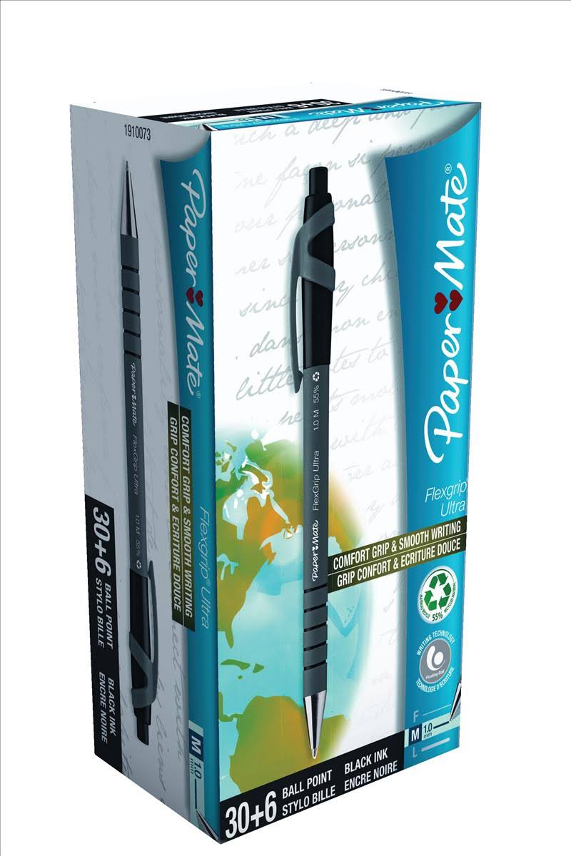 PaperMate FlexGrip Ultra Retractable Ballpoint Pen - Blue