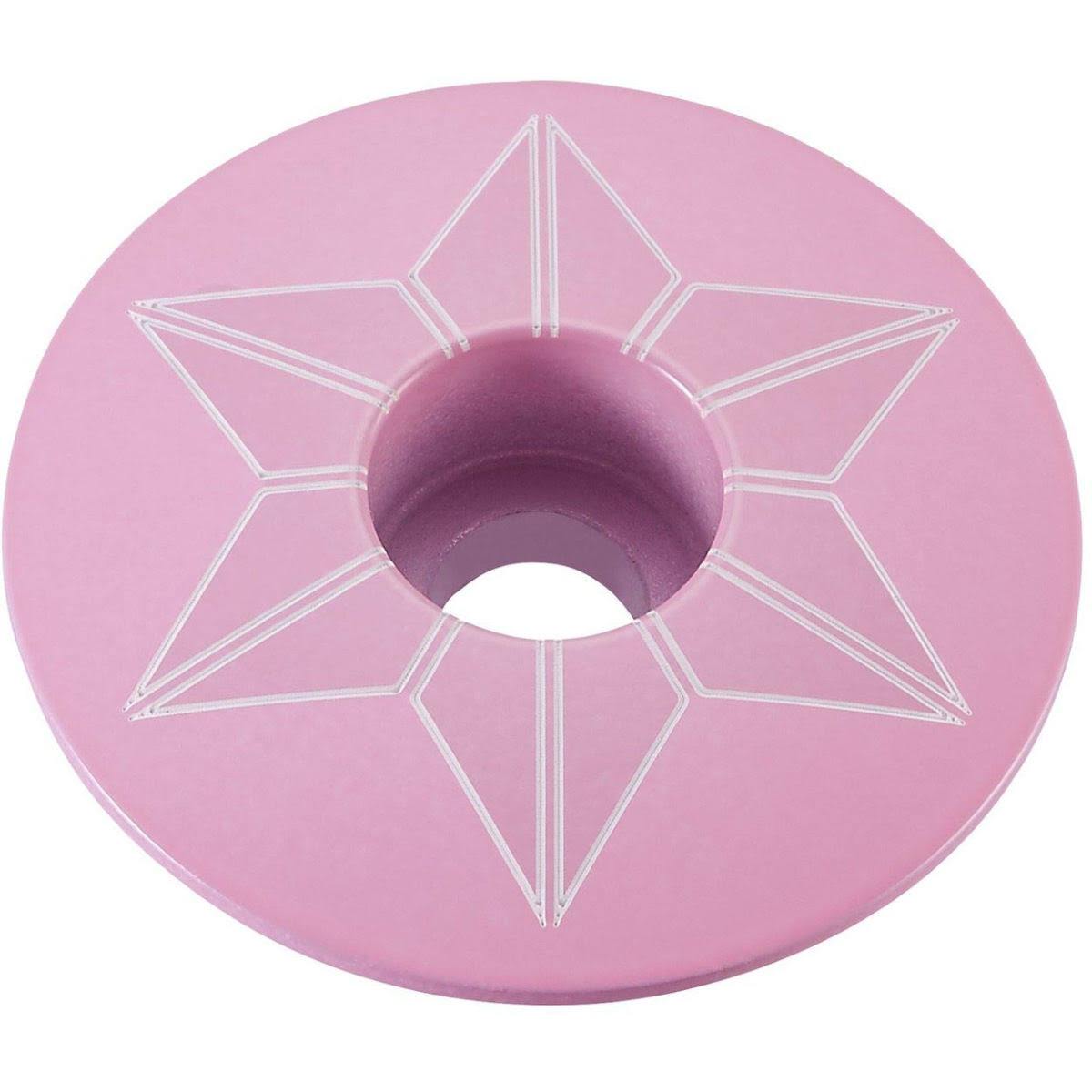Supacaz Star Capz Headset Top Cap - Pink, 1 1/8"