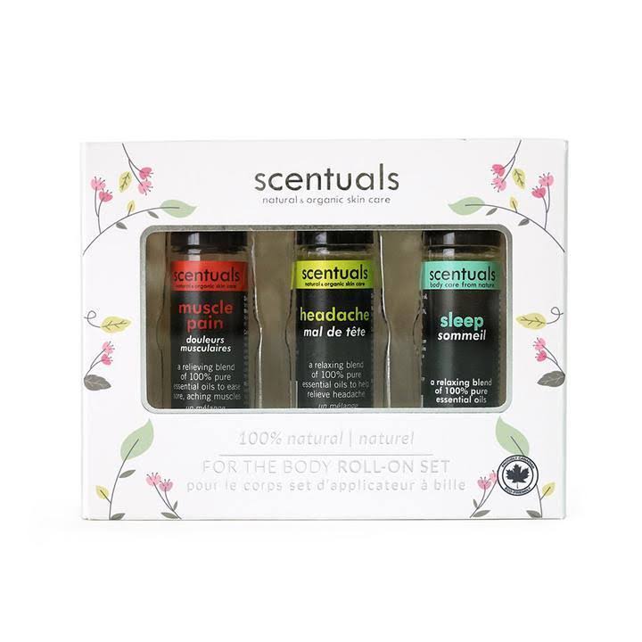 Scentuals For the Body Roll-On Gift Set - 3pcs