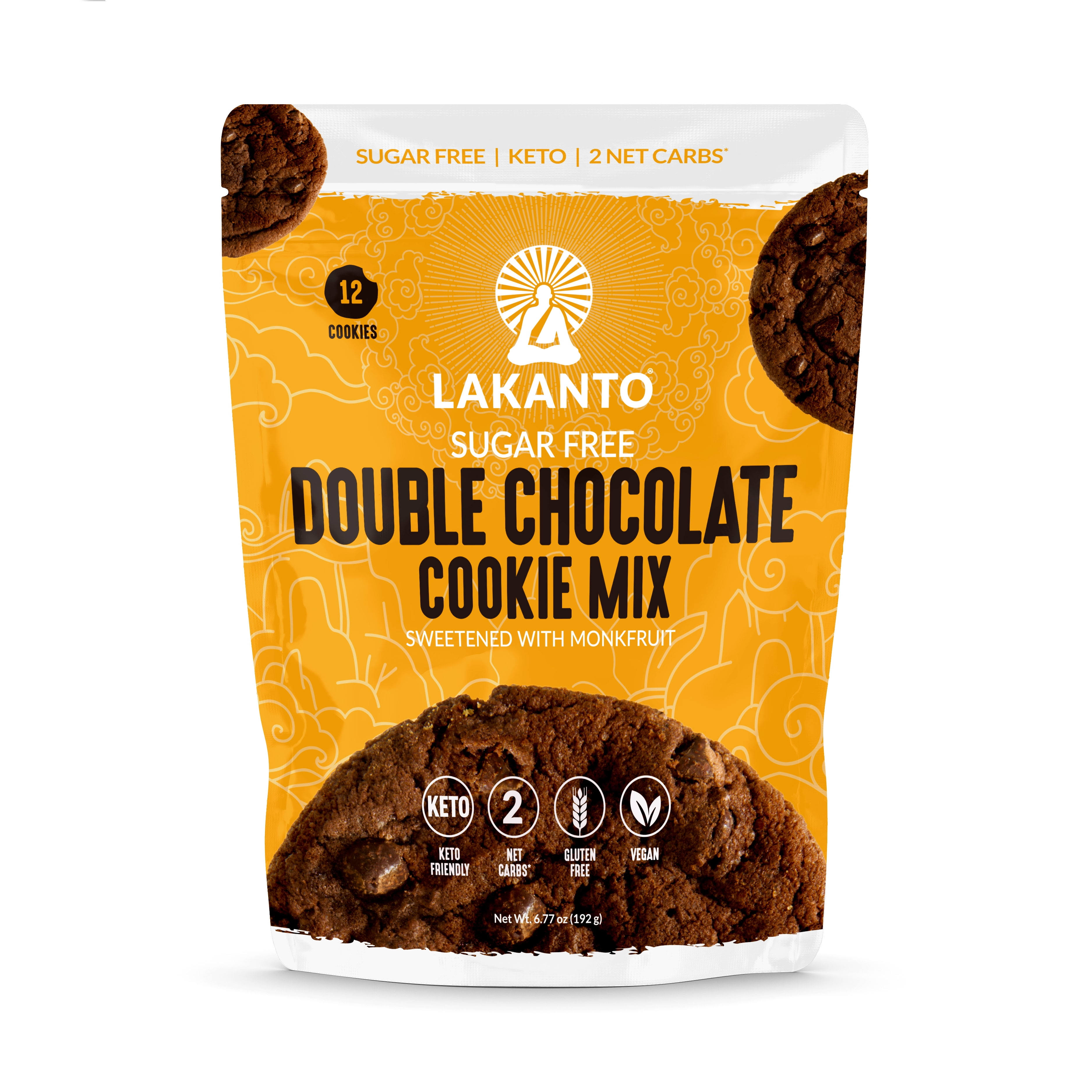 Lakanto Sugar Free Double Chocolate Cookie Mix - Sweetened with Monk F