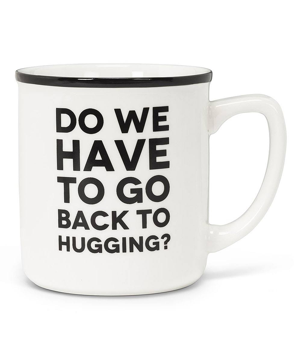 Abbott White & Black 'Back to Hugging' Mug One-Size