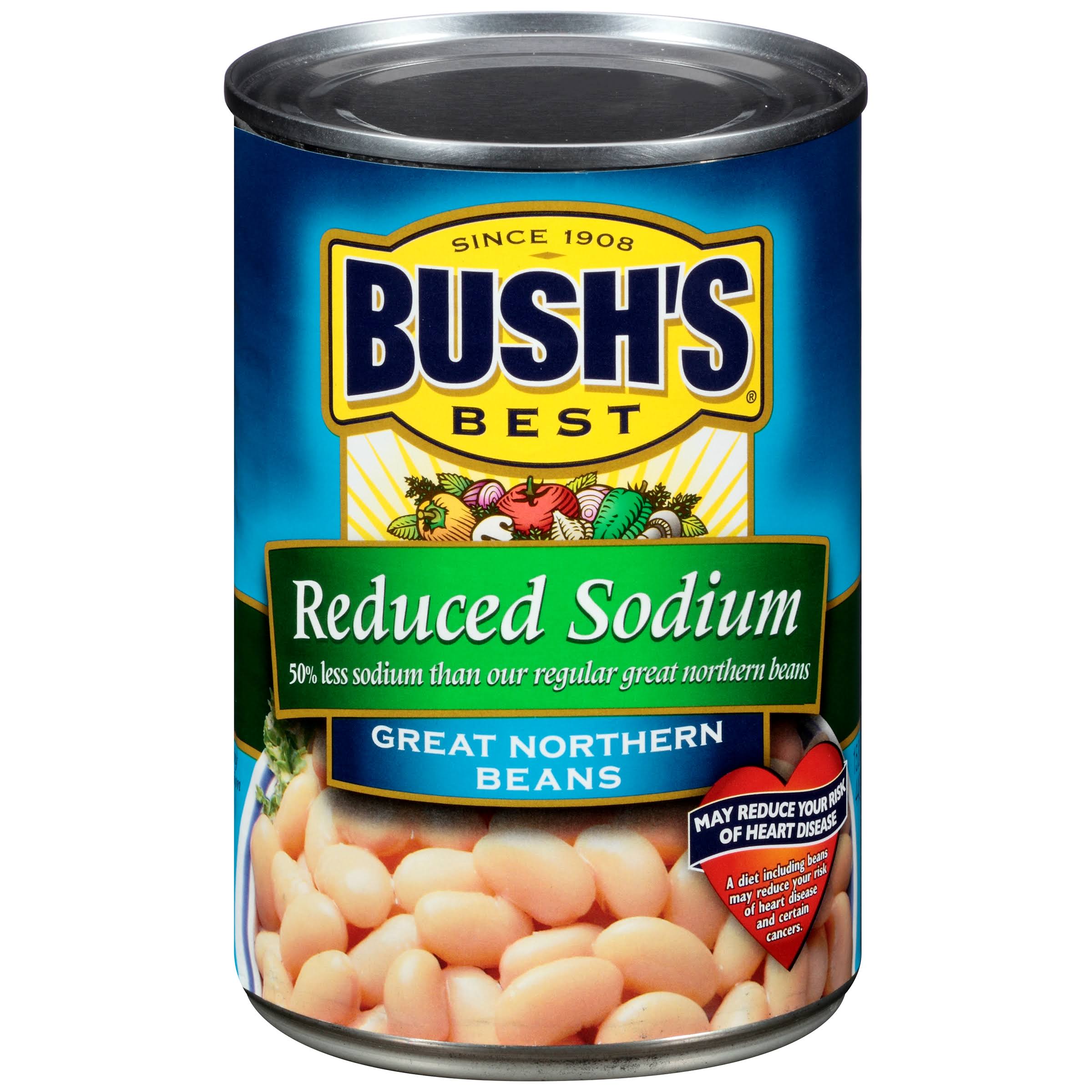 Bush's Reduced Sodium Great Northern Beans - 15.8oz