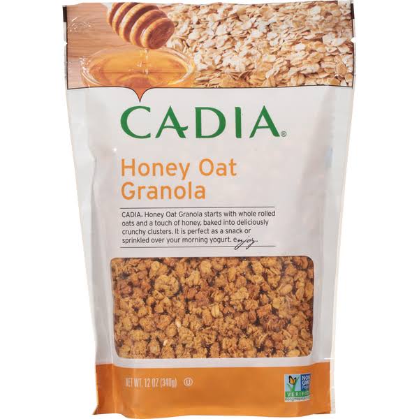 Cadia Granola, Honey Oat - 12 oz