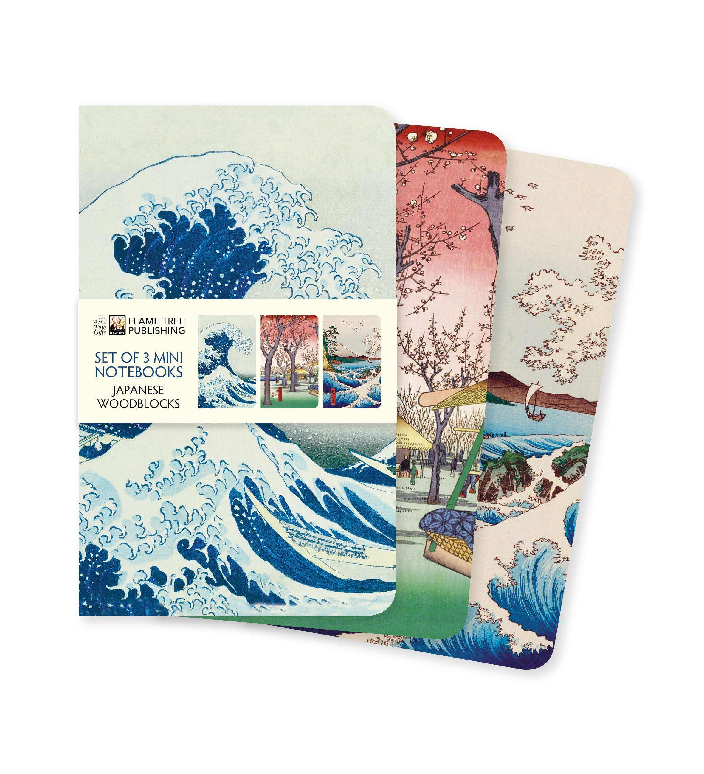 Japanese Woodblocks Mini Notebook Collection by Flame Tree Studio