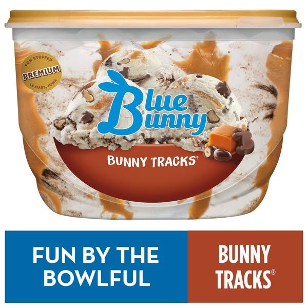 Blue Bunny Ice Cream - Bunny Tracks, 56oz
