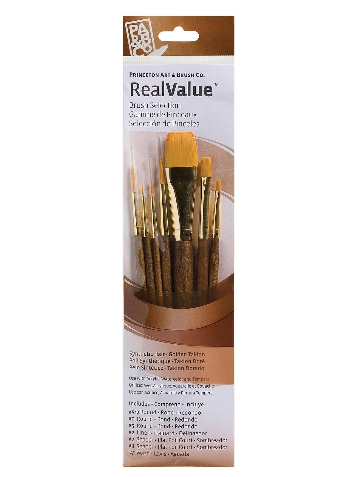 Realvalue Round and Shader Brushes - Set of 7