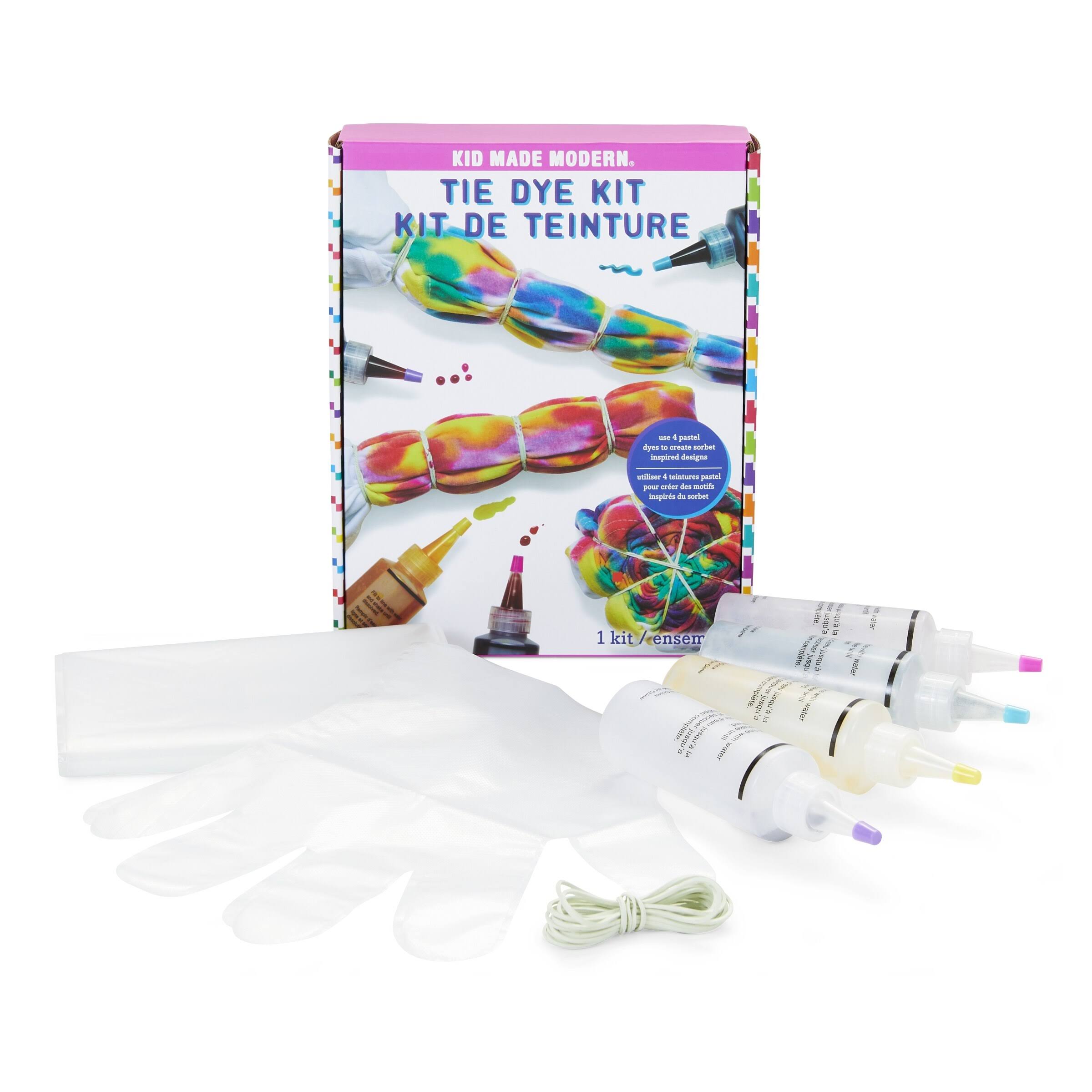 Kid Made Modern Pastels Tie Dye Kit 4 Colors Art Activity For Kids Ages 8 and Up
