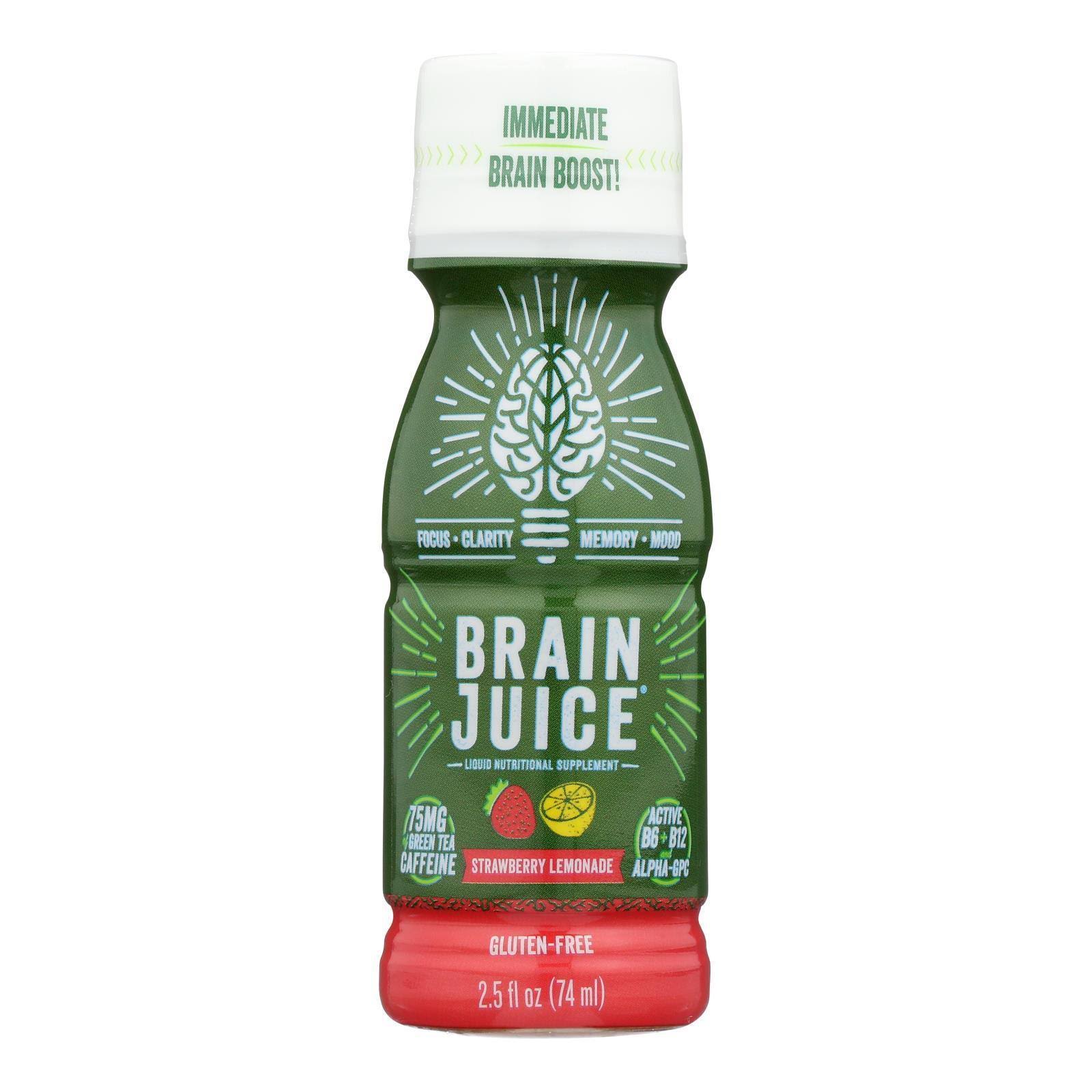 Brain Juice Liquid Nutritional Supplement - Strawberry Lemonade, 74ml
