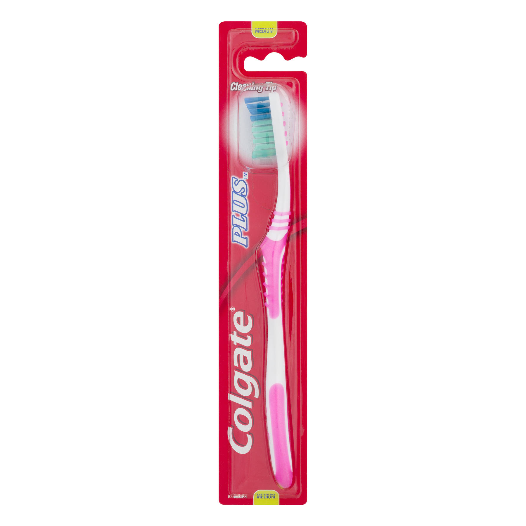 Colgate Plus Toothbrush Medium, 1 Each Colgate