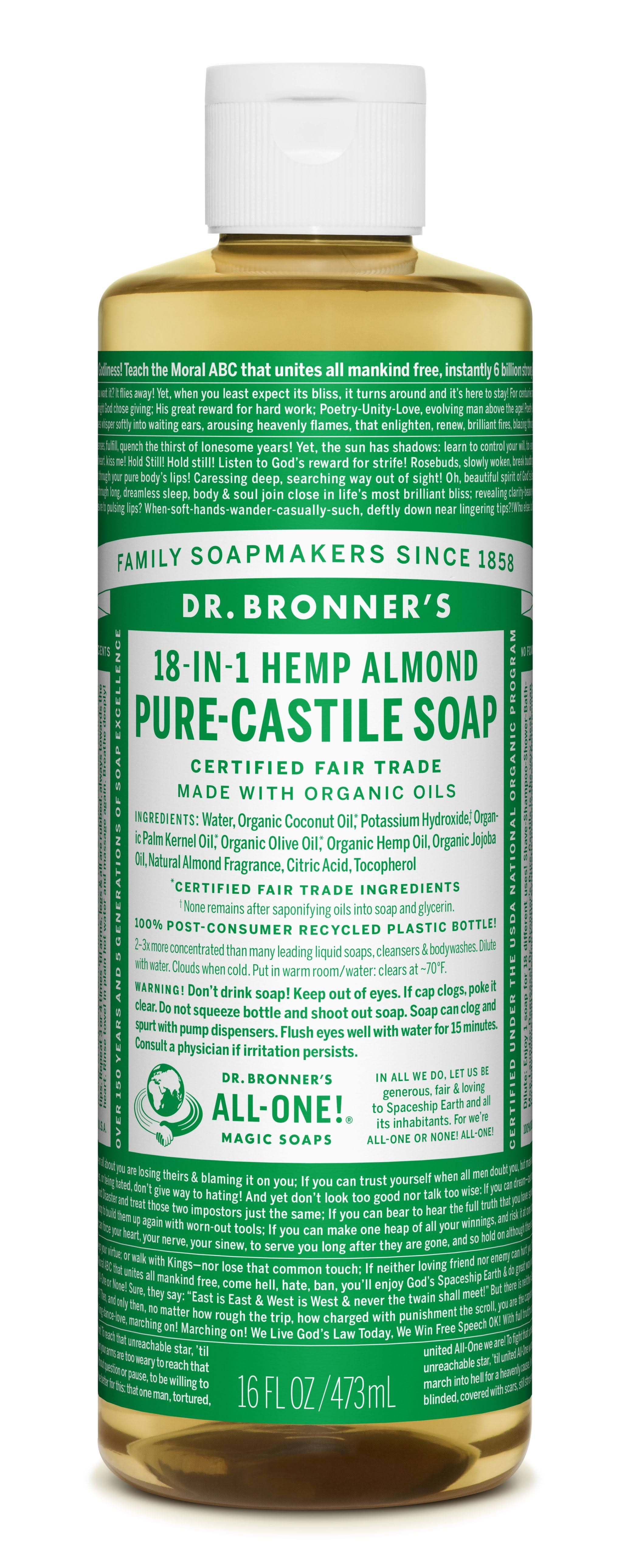 Dr. Bronner's Magic Soaps 18-in-1 Hemp Pure-Castile Soap - Almond Oil