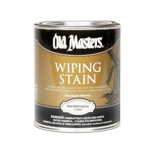 Old Masters Wiping Stain - 11404 Red Mahogany