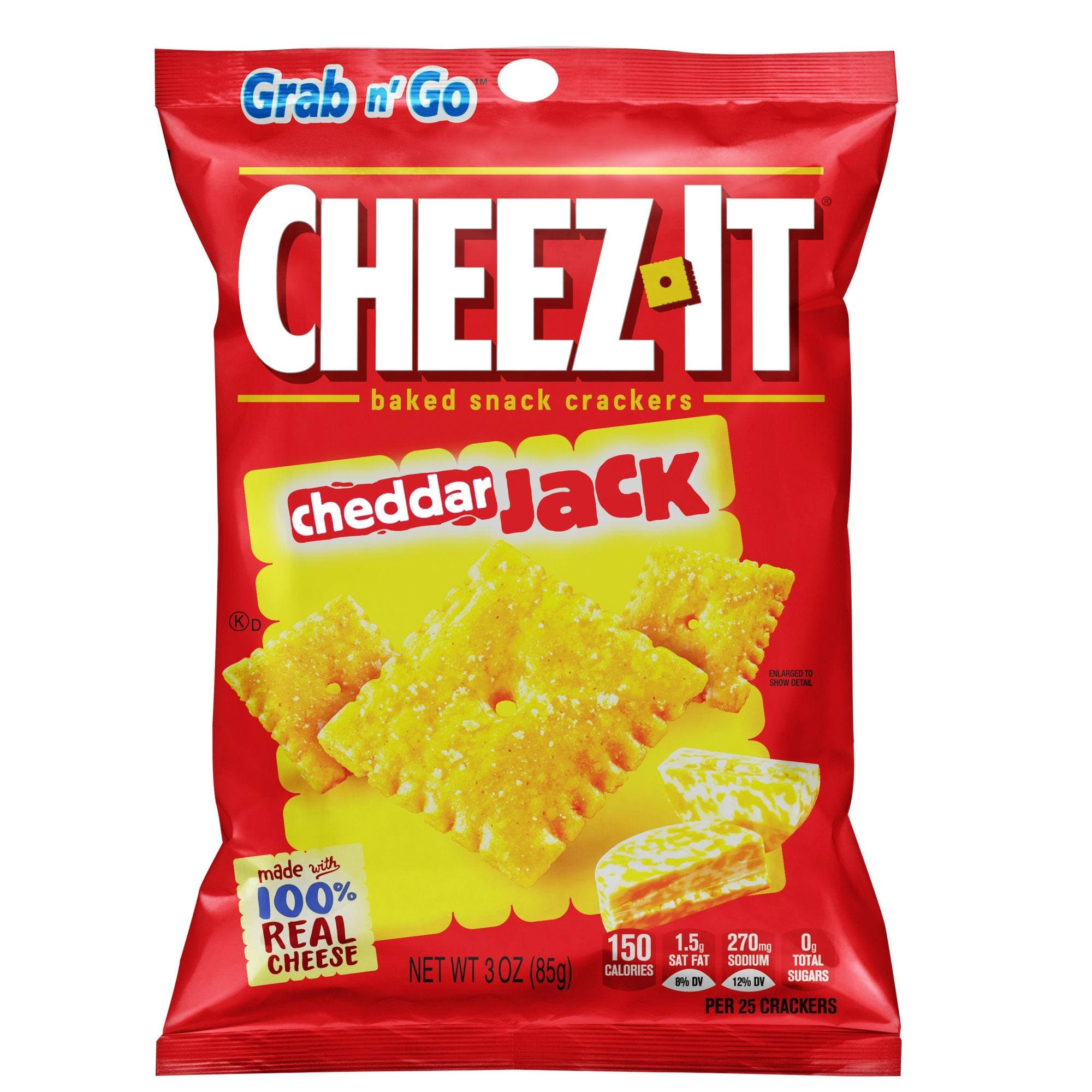 Cheez-It Baked Snack Crackers - Cheddar Jack, 3oz