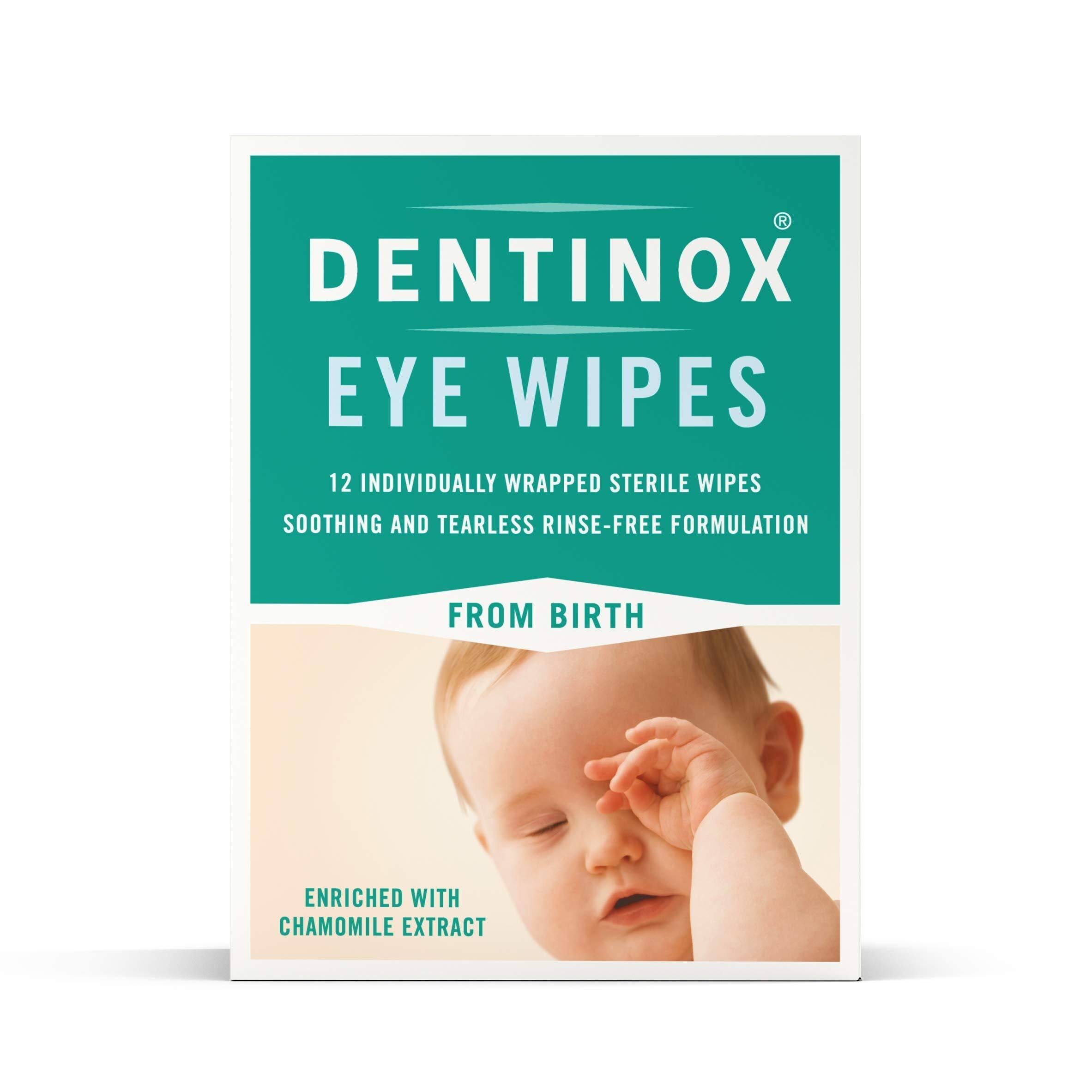 Dentinox Individually Wrapped Sterile Eye Wipes - 12 Sterile Wipes