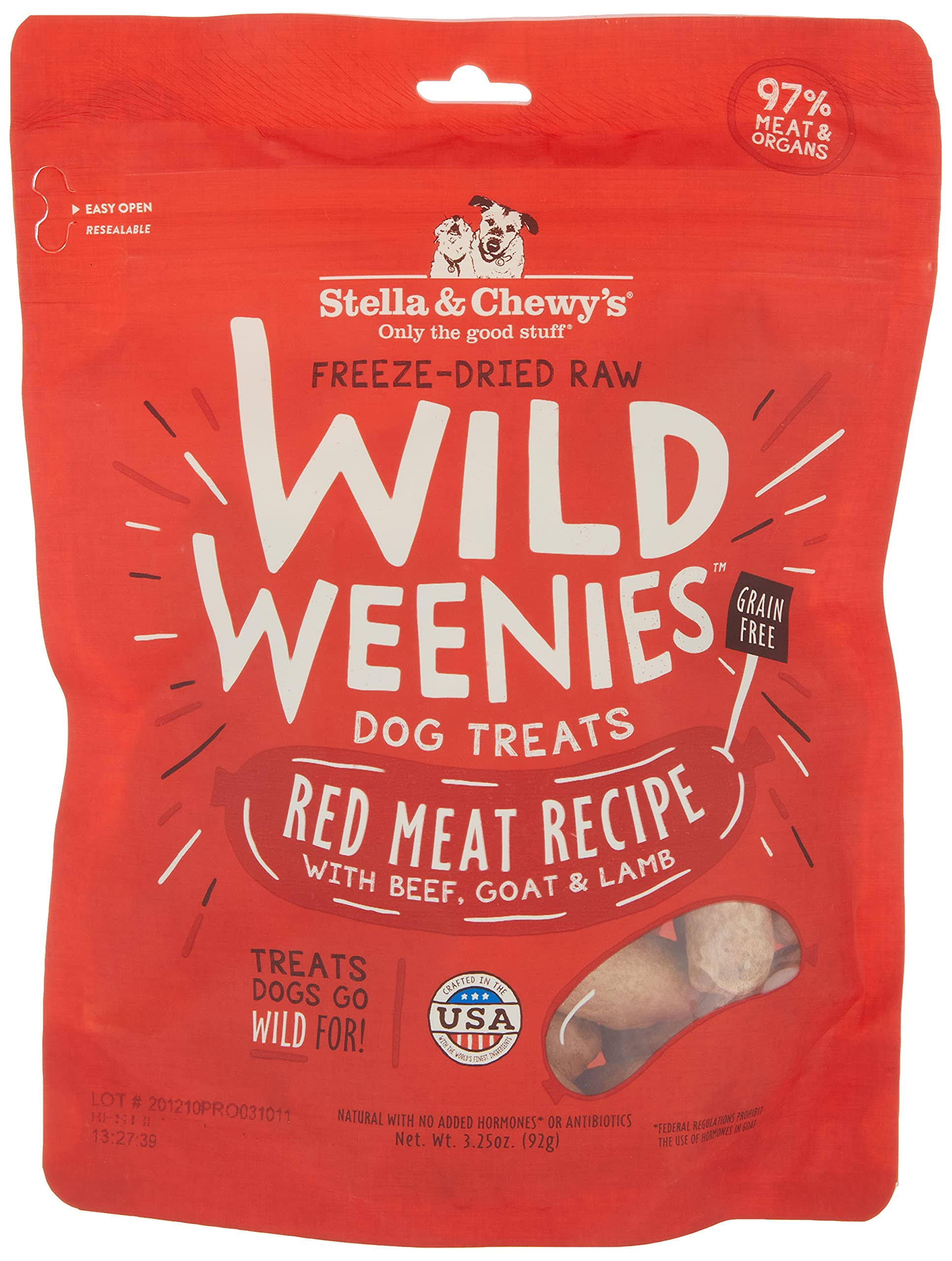 Stella & Chewy's Wild Weenies Red Meat Recipe Dog Treats