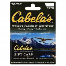 Cabelas Gift Card, to