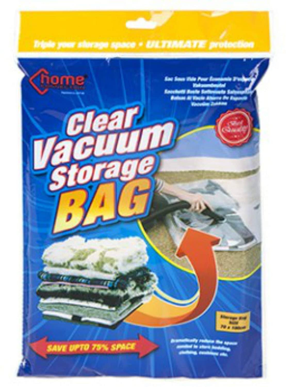 PMS Clear Vacuum Storage Bag 70 x 100cm in Printed Bag