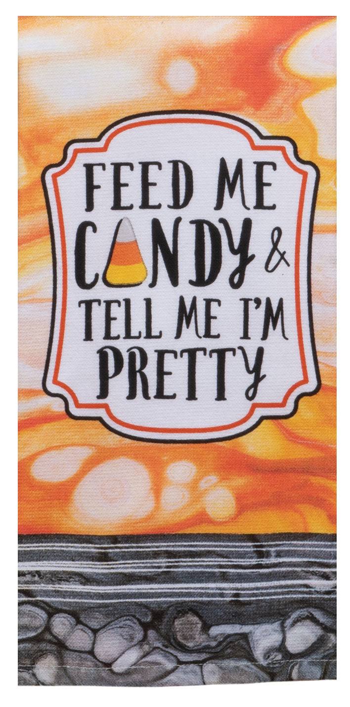 Kay Dee Designs Orange 'Feed Me Candy' Dish Towel - Set of Two 16 x 26