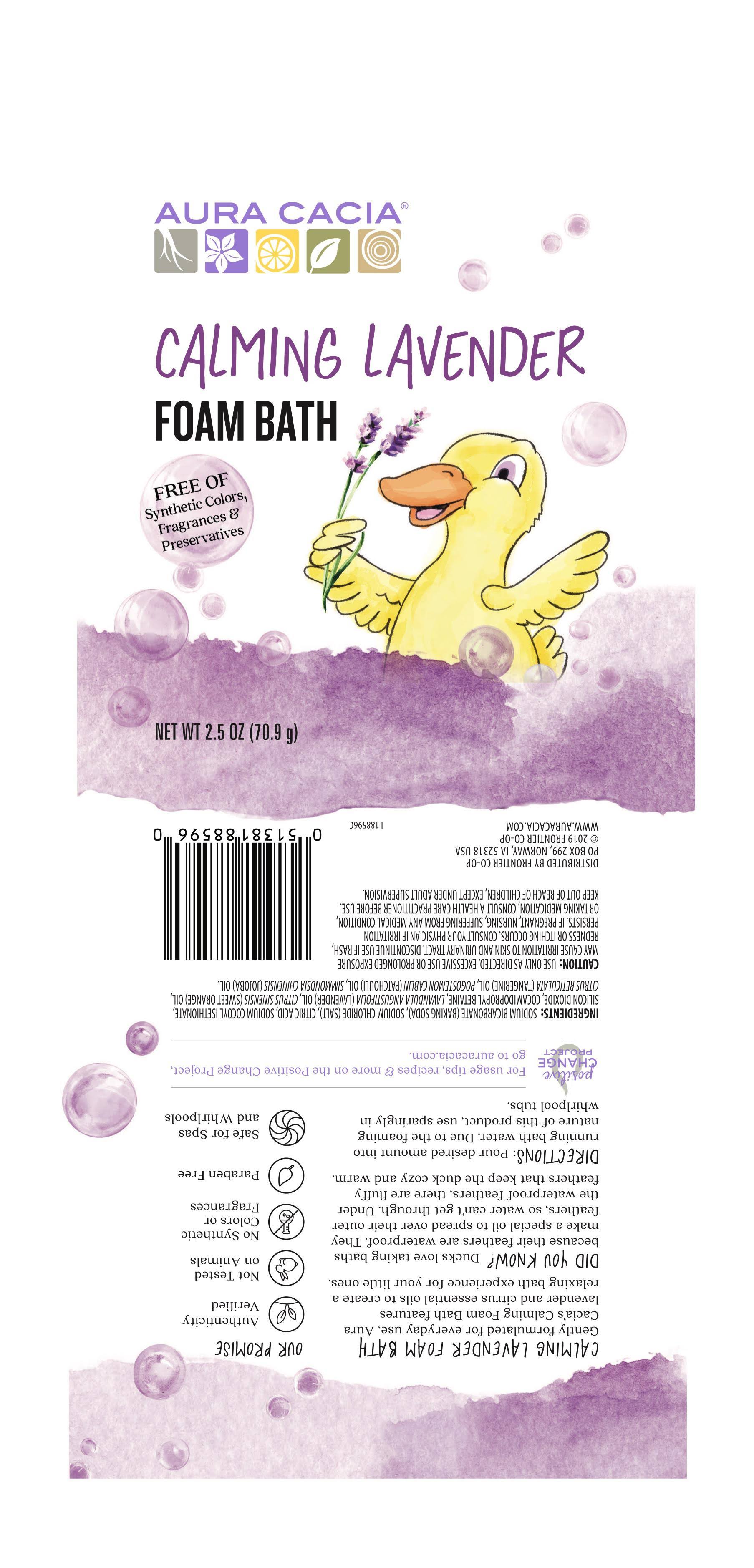 Aura Cacia Calming Foam Bath - Lavender, 2.5oz