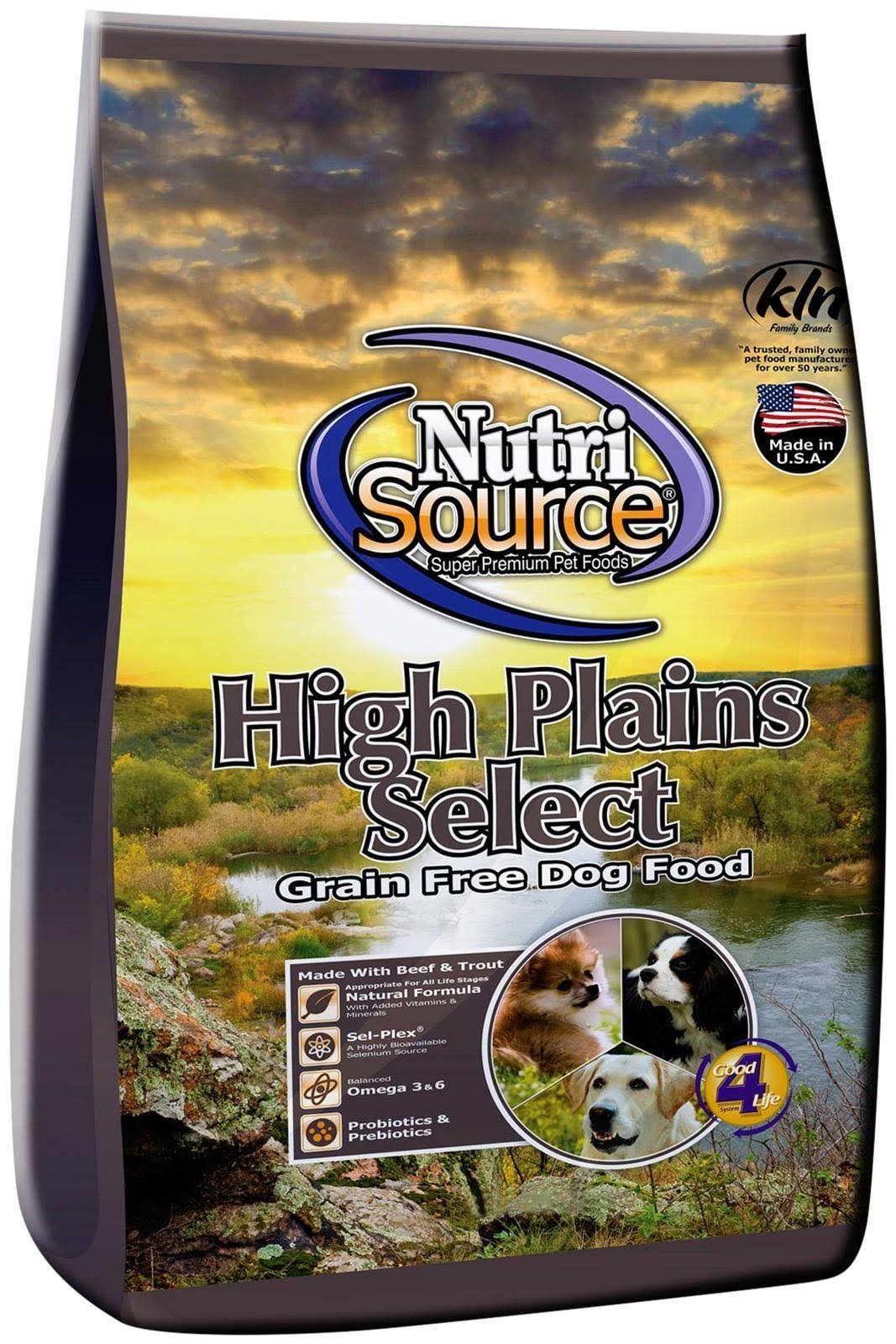Nutri Source High Plains Select Dog Food - 15lb