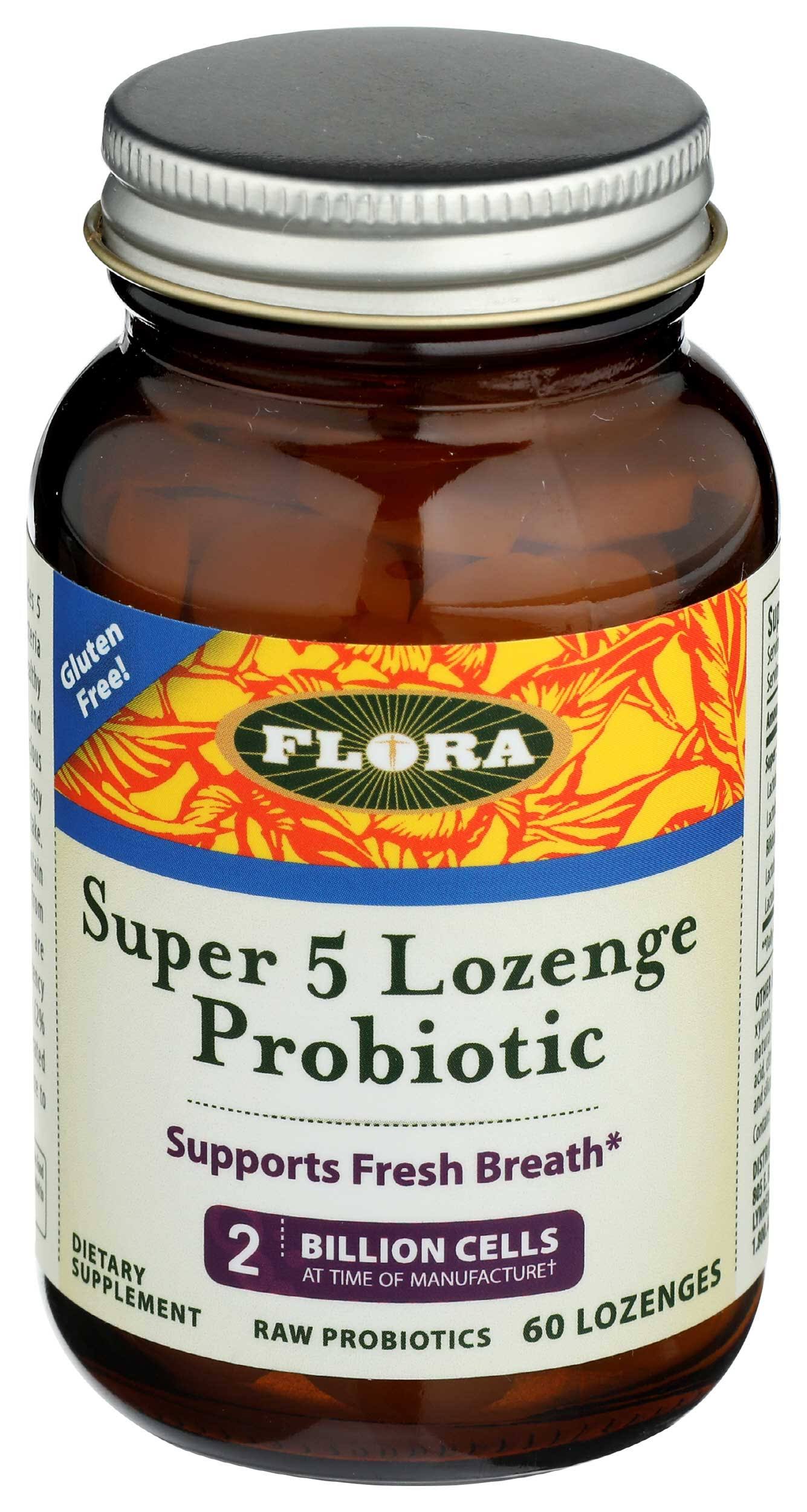 Udo's Choice Super 5 Probiotics Dietary Supplement - 60 Lozenges