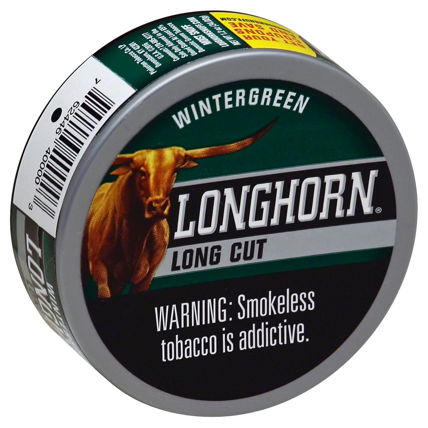 Longhorn Long Cut Wintergreen - 1.2oz