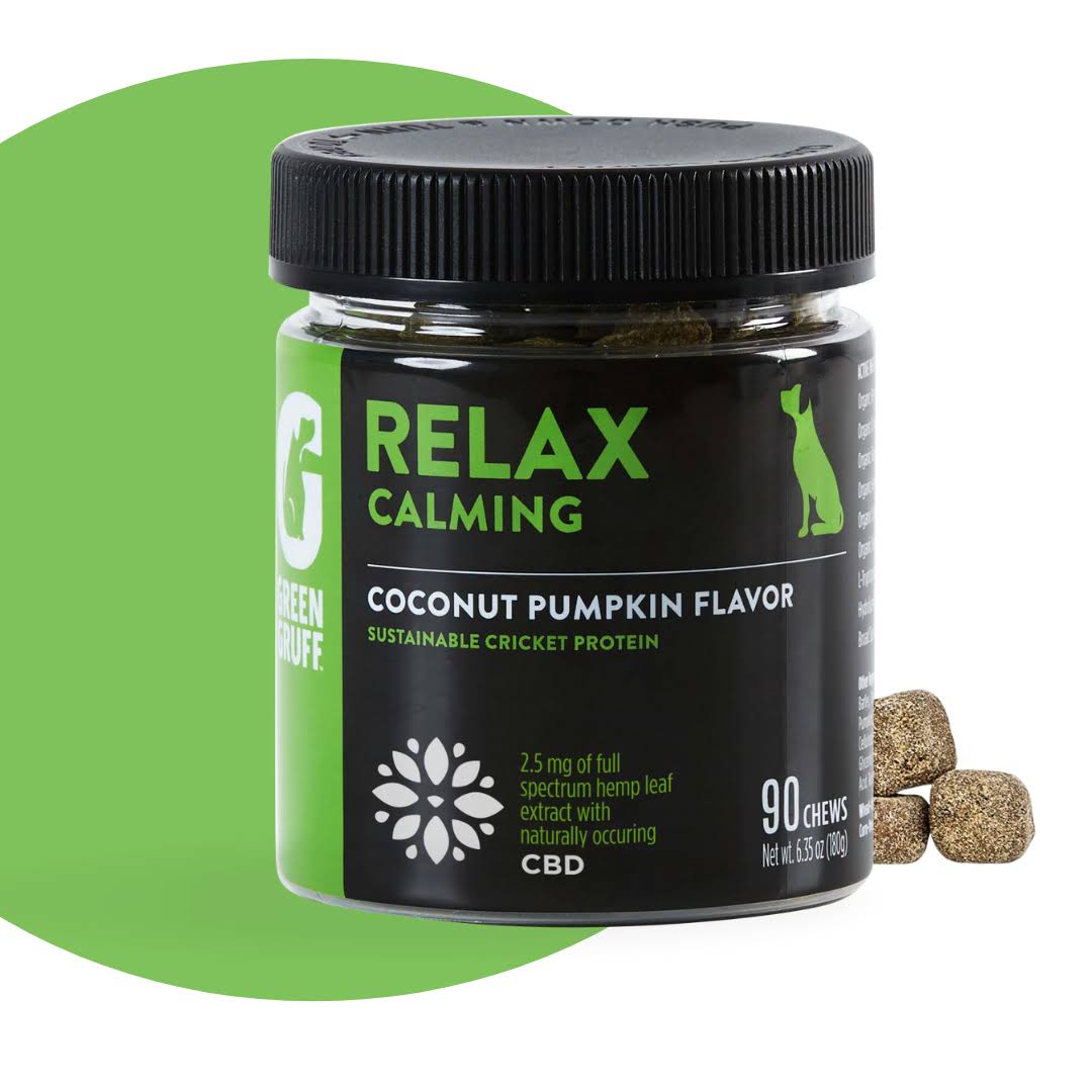 Green Gruff Calming Dog Supplements | Natural & Organic | Melatonin