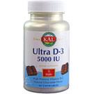 Kal Ultra D-3 Supplement - Chocolate, 5000 IU, 60 Chewables