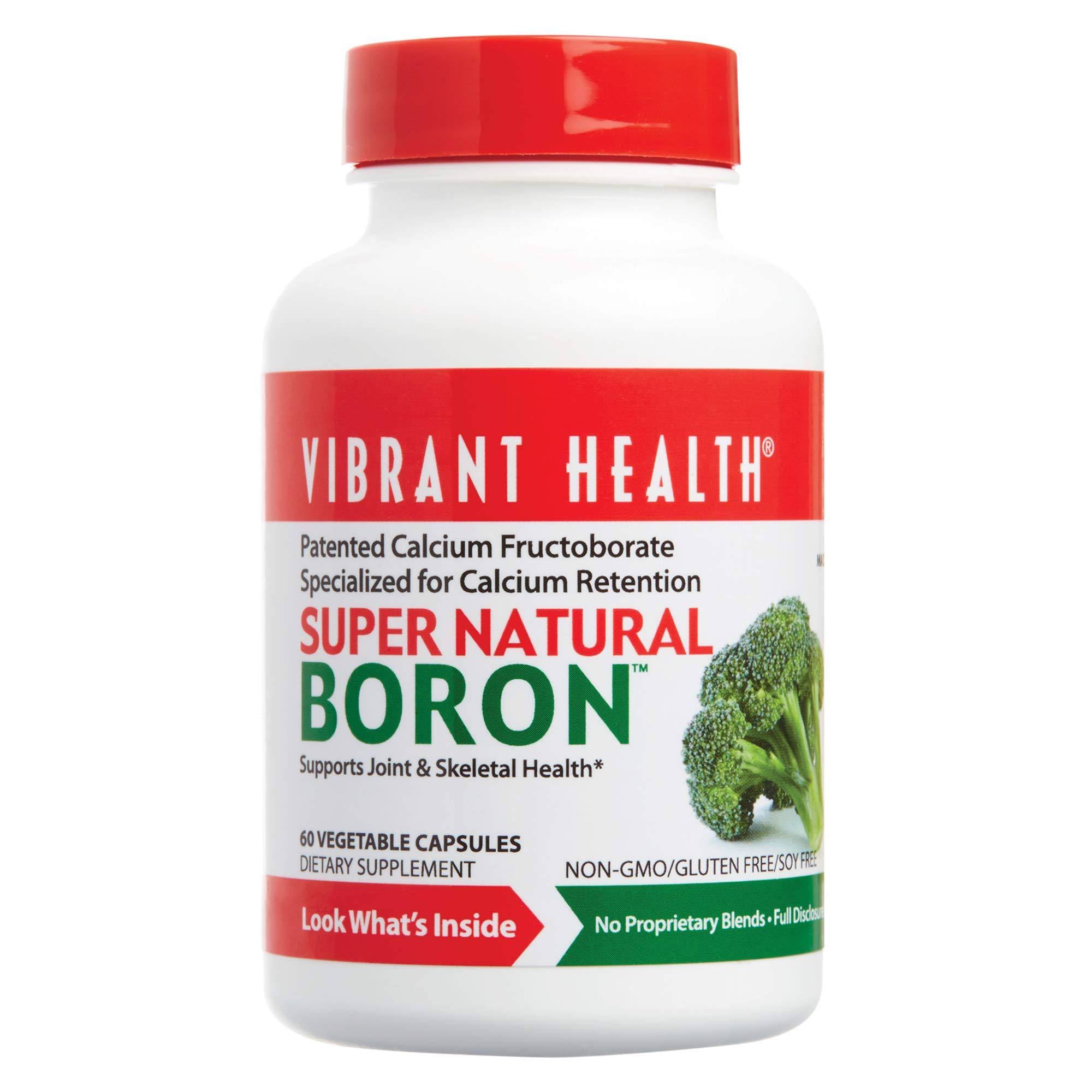 Vibrant Health Super Natural Boron - 60 Vegetable Capsules, 3mg