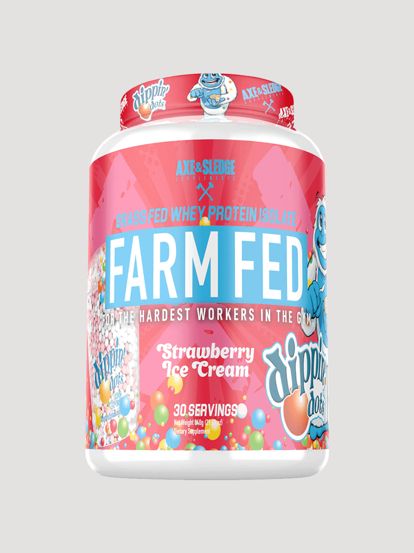 Axe & Sledge Farm Fed, Strawberry Ice Cream / 30 Serves