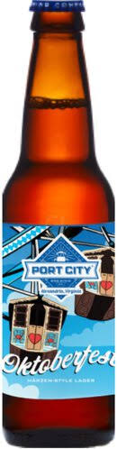Port City Brewing Co. Oktoberfest Beer, Lager, Marzen-Style - 6 pack, 12 fl oz bottles