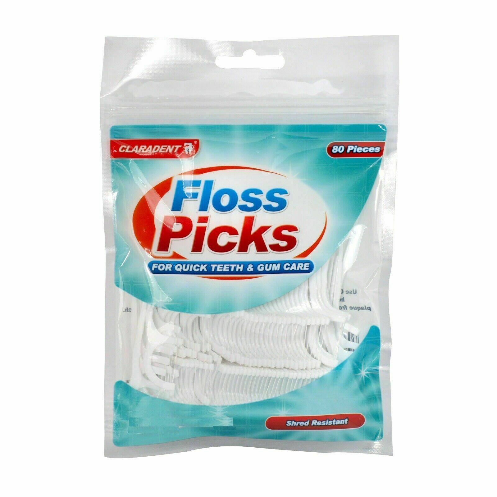 Claradent 80 Dental Floss Picks