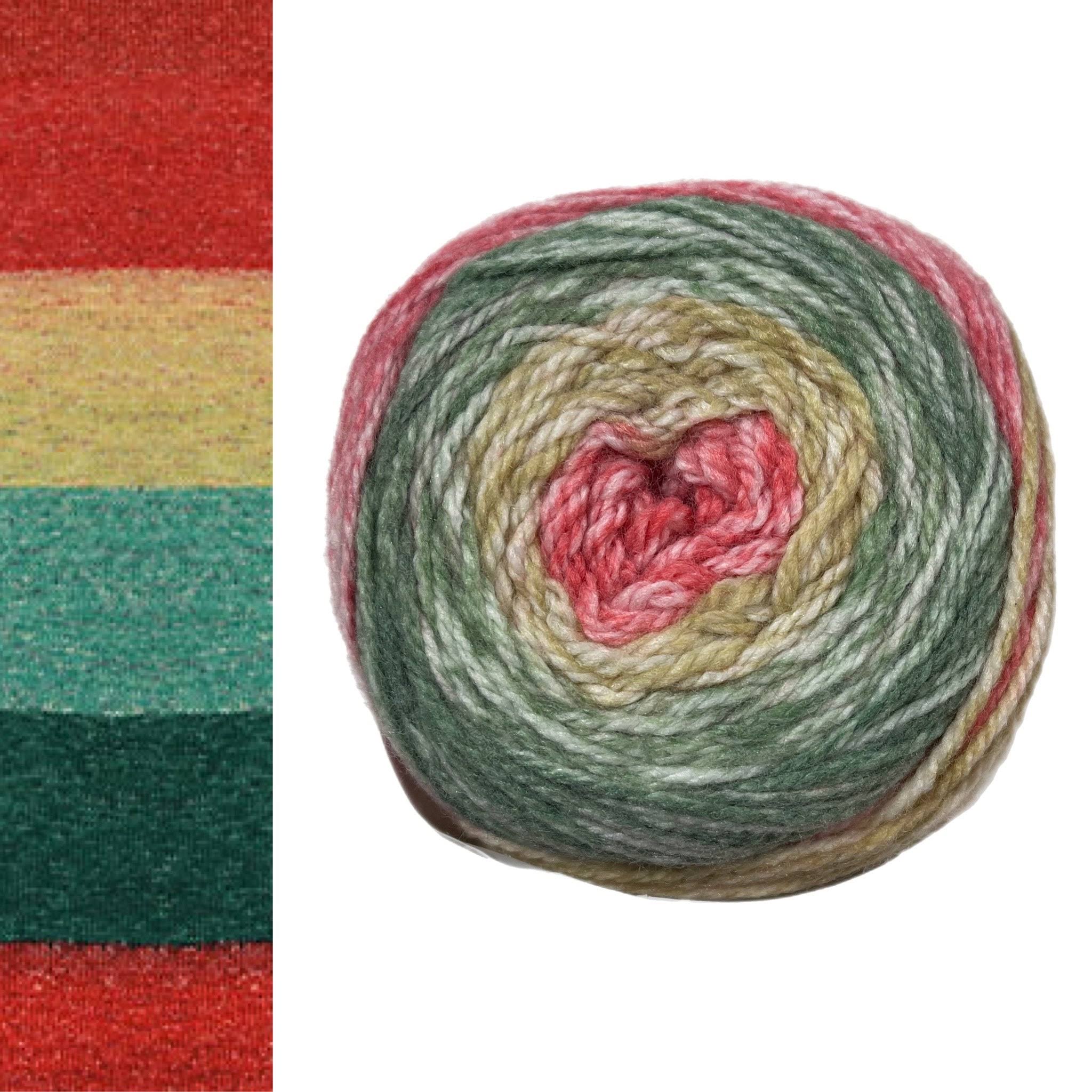 Cherub Aran Prints Nylon & Acrylic Blend Yarn by Cascade Mistletoe 709
