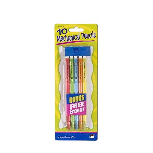 Charles Leonard Inc. Mechanical Pencils with 5 Erasers - 5 ct