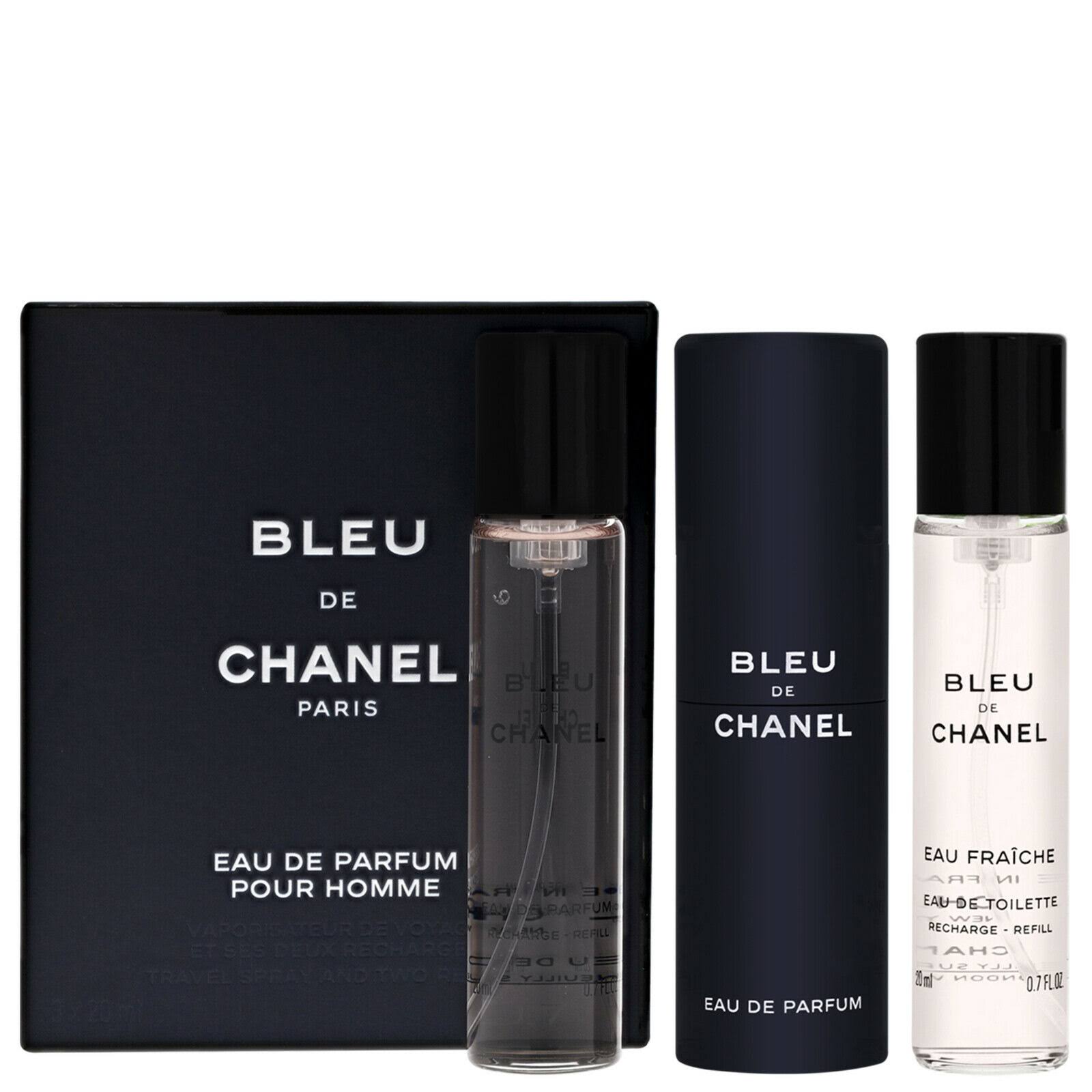 Chanel Bleu De Chanel Eau de Parfum Spray - 20ml, 3pc