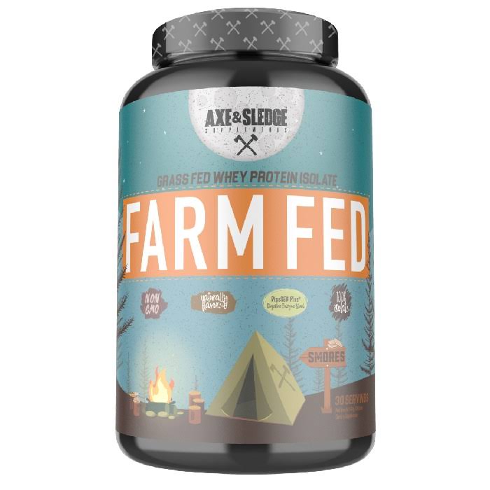 Axe & Sledge Farm Fed Protein | 840g | S'mores | Whey Protein