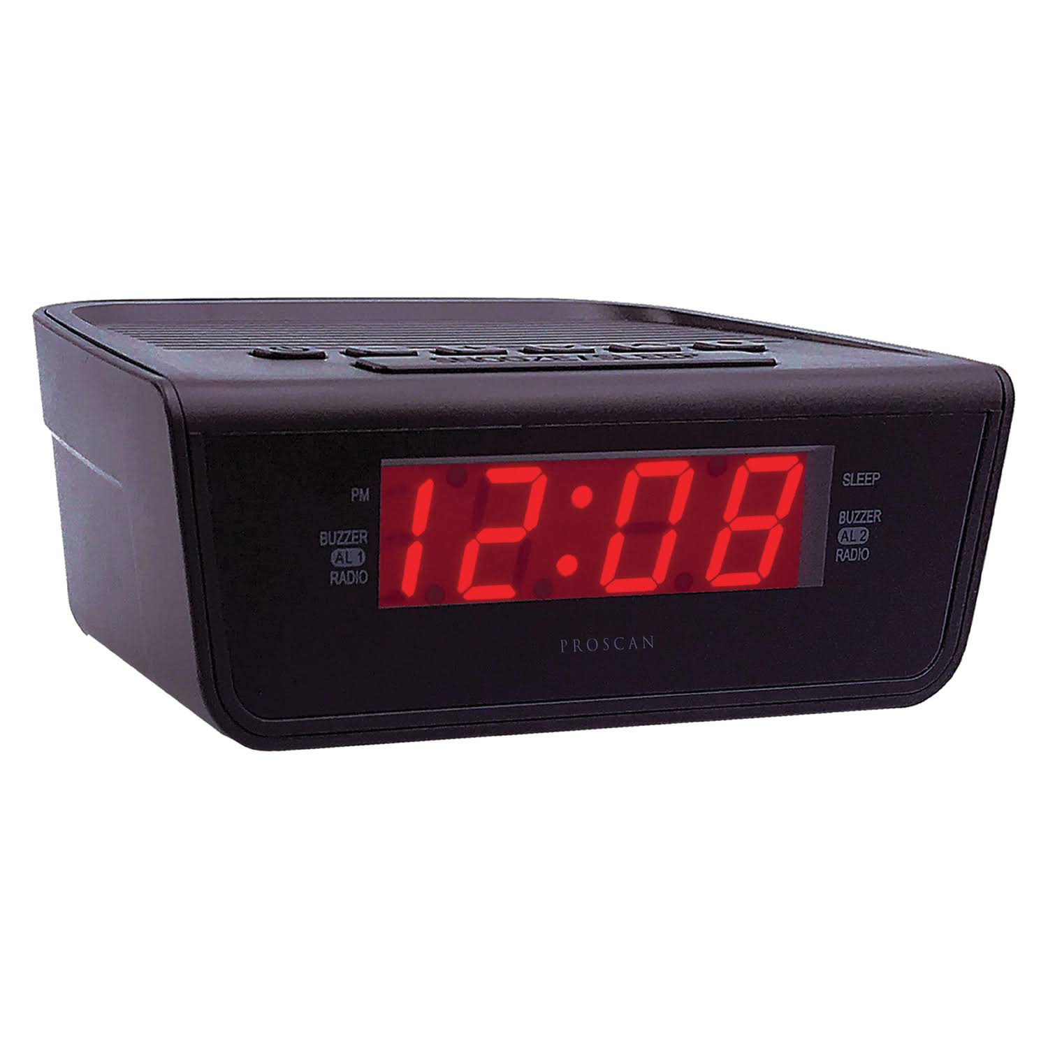 Proscan PCR1388 AM-FM Dual-Alarm Clock Radio with 0.6 in. LED Display