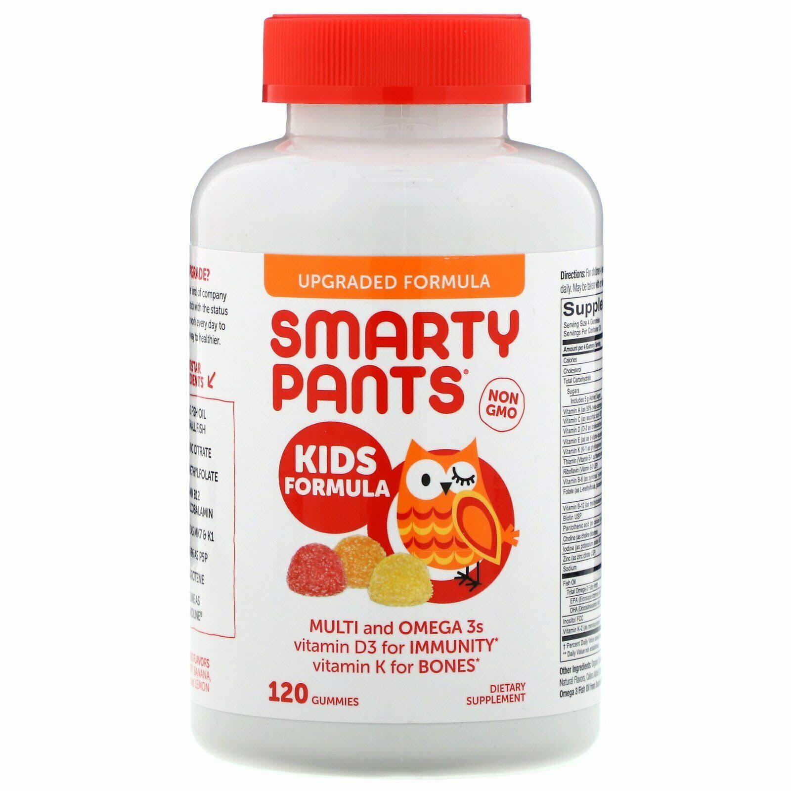 Smartypants Kids Complete Gummy Vitamins - with Omega 3, Fish Oil and Vitamin D, 120 Count